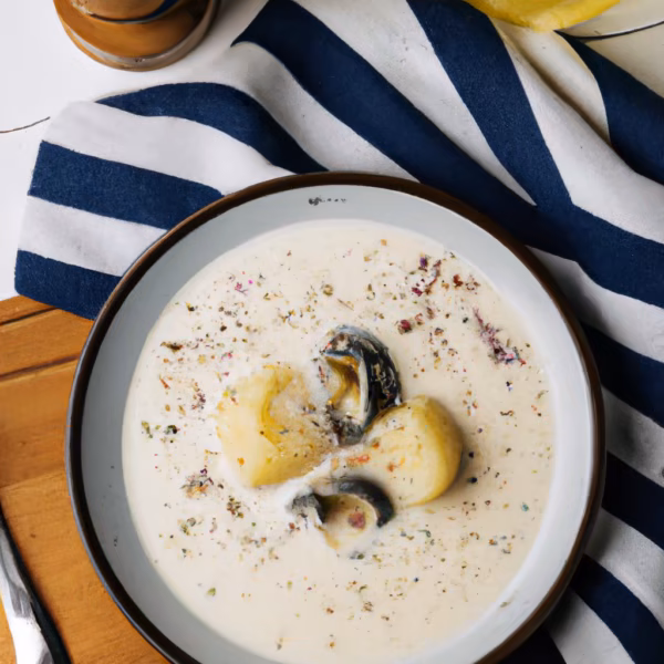 Creamy Potato Soup with Clam Chowder