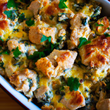 Savory Chicken and Beef Cheese Bake