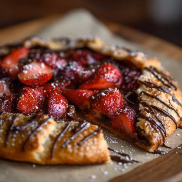 Chocolate Strawberry Galette