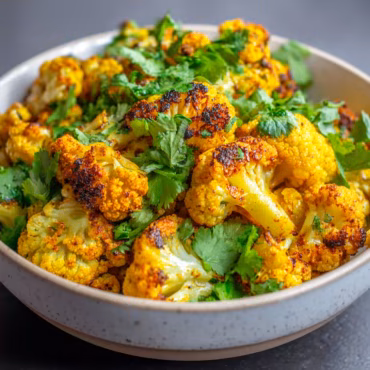 Curry Roasted Cauliflower