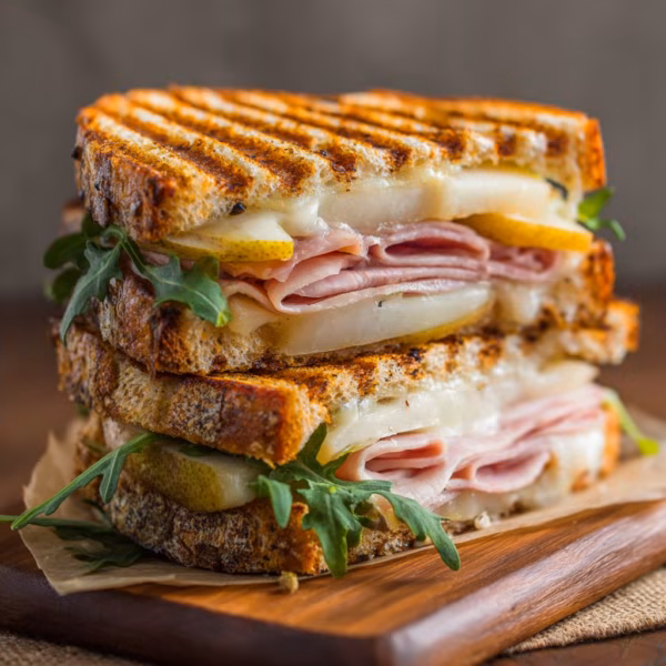 Ham and Pear Panini