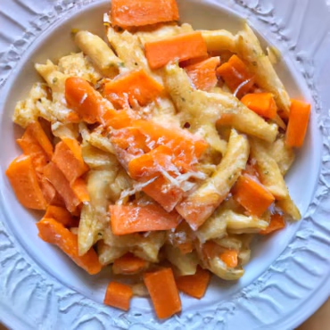 Cheesy Carrot Pasta
