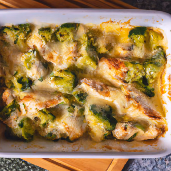 Cheesy Chicken and Broccoli Bake