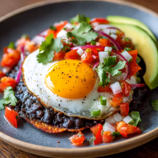 Black Bean Huevos Rancheros