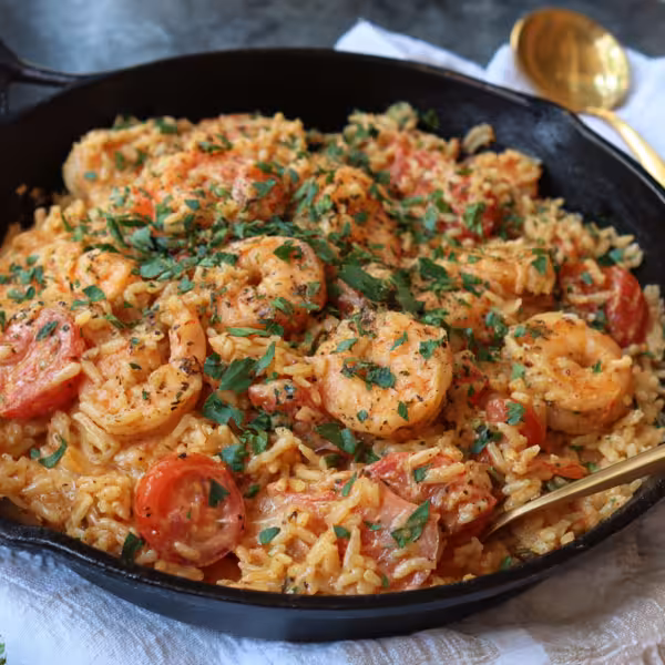 Creamy Shrimp and Tomato Rice