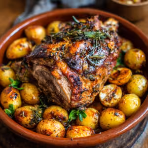 Greek Easter Roast Lamb