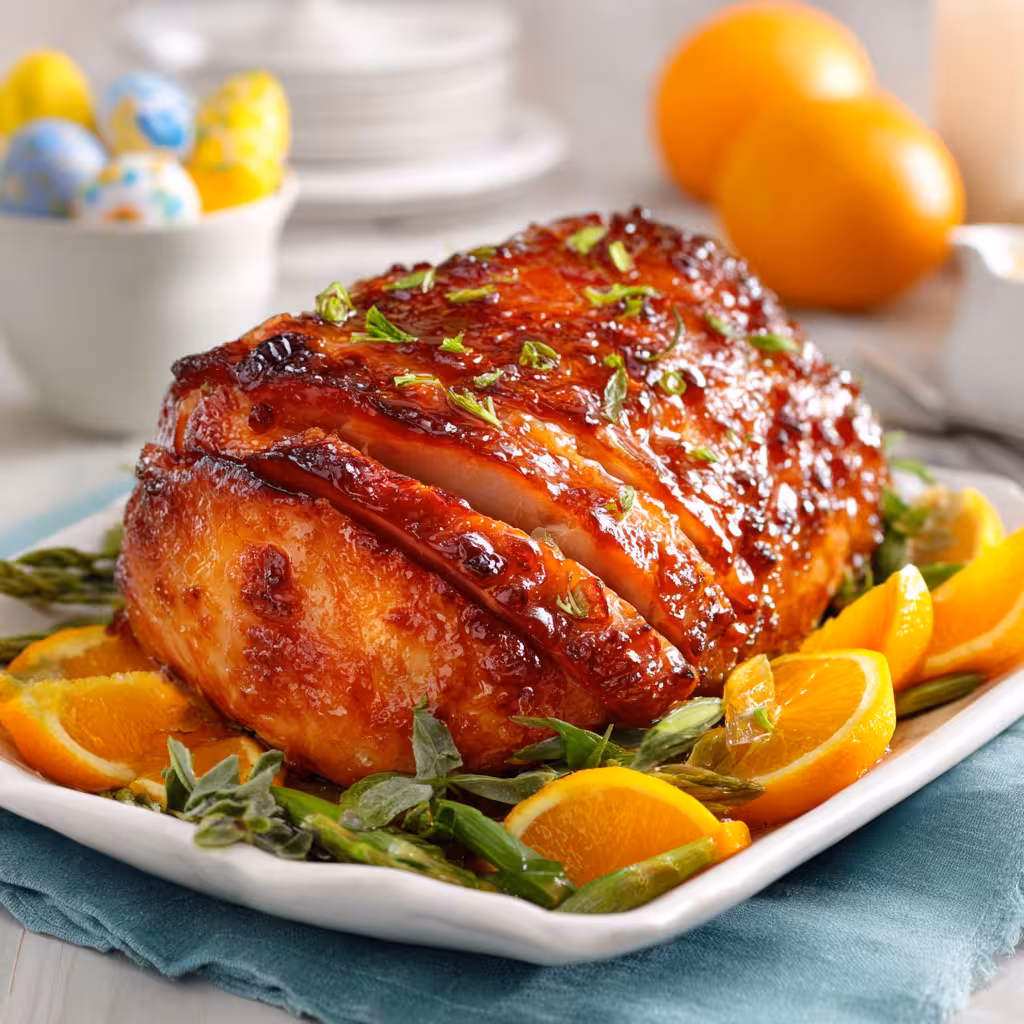 Orange-Glazed Easter Ham