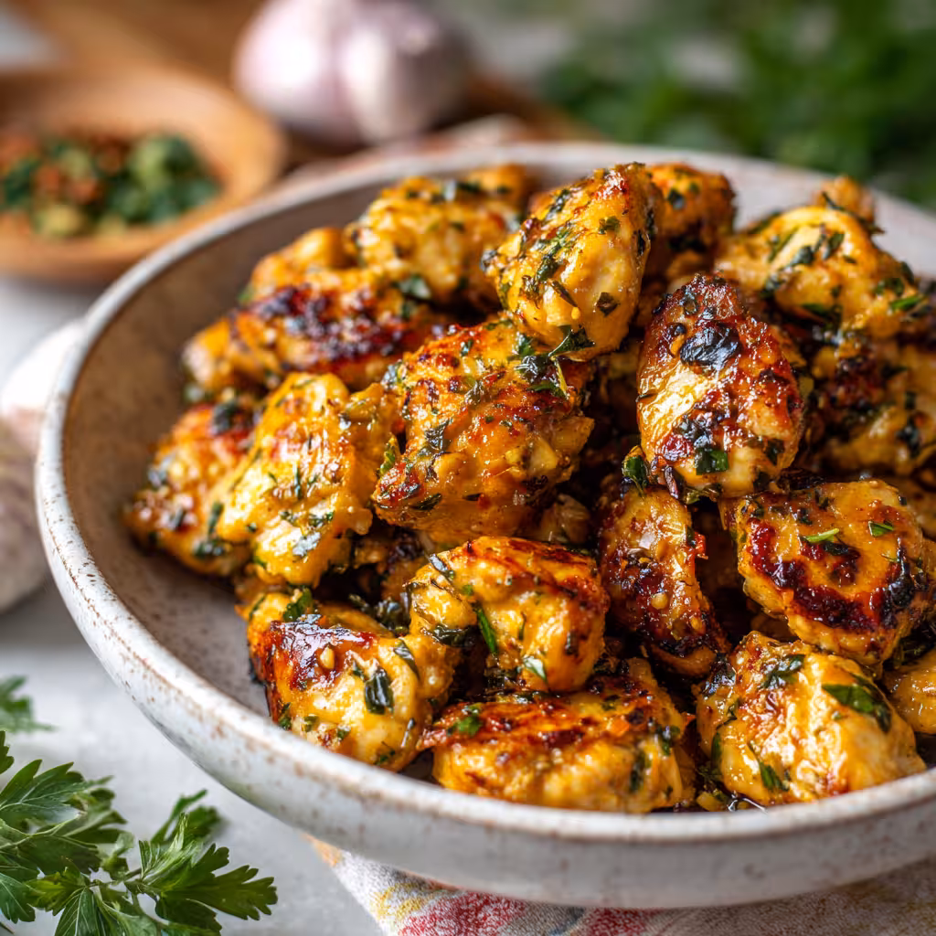 Garlic Butter Chicken Bites