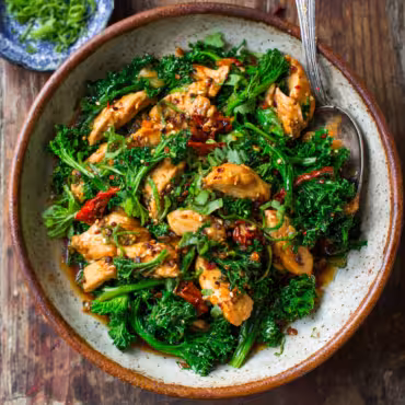 Kale and Chicken Stir-Fry
