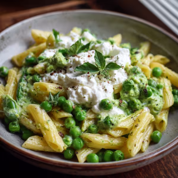 Pea and Ricotta Pasta