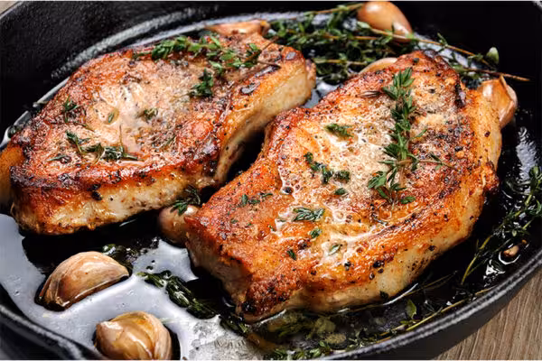 Savory Garlic Butter Pork Chops