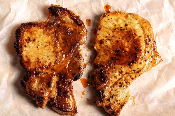 Sticky Honey Garlic Pork Chops