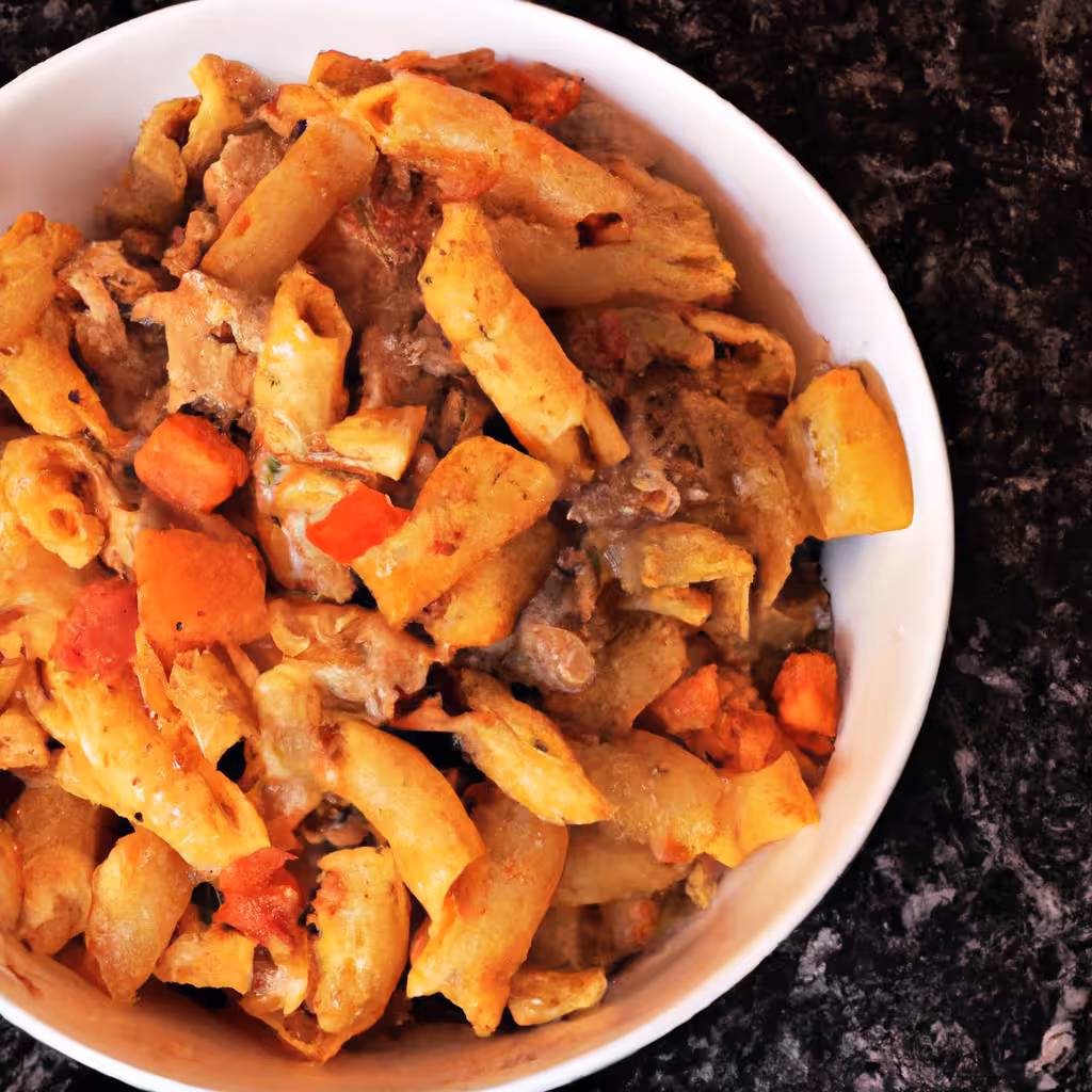 Sweet Potato and Ground Turkey Pasta Bake