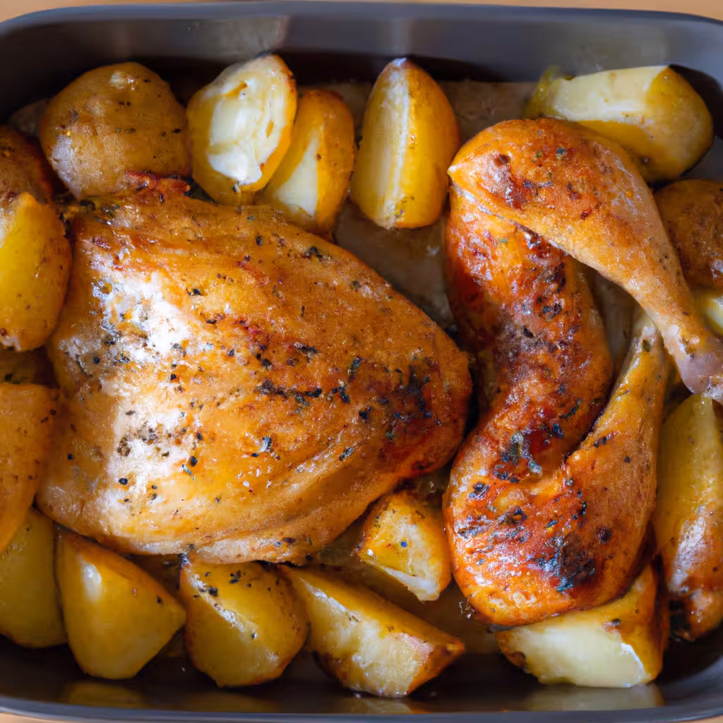 Roasted Chicken with Potatoes