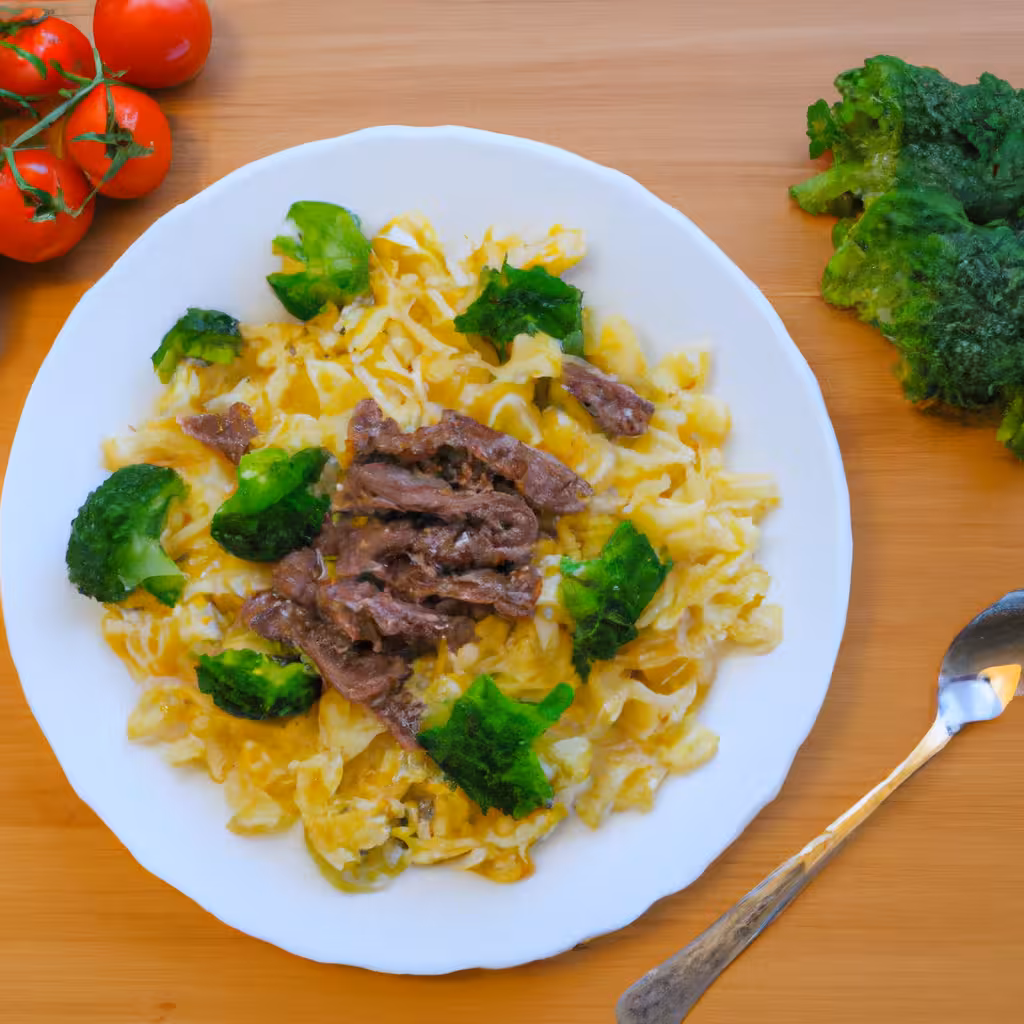 Creamy Beef and Broccoli Pasta