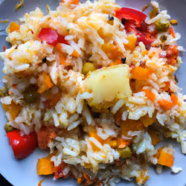 Cheesy Vegetable Rice