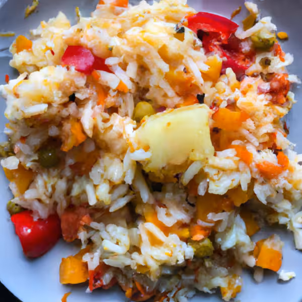 Cheesy Vegetable Rice