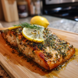 Butter Salmon With Dill