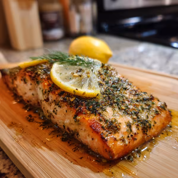 Butter Salmon With Dill