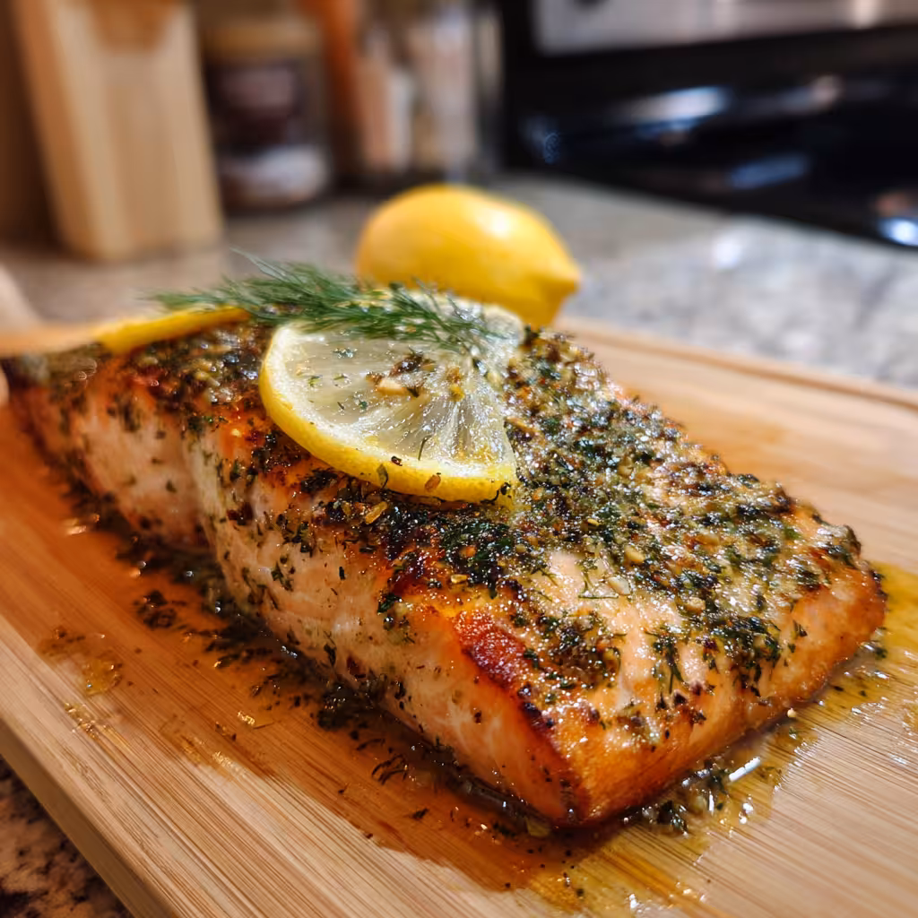 Butter Salmon With Dill