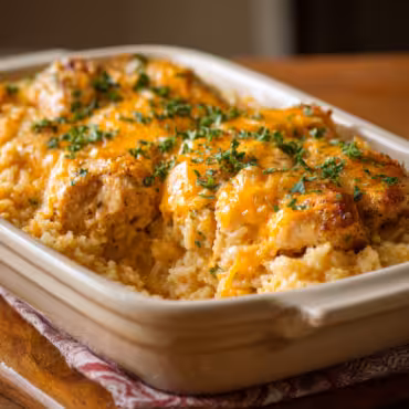 Chicken with Cheesy Rice
