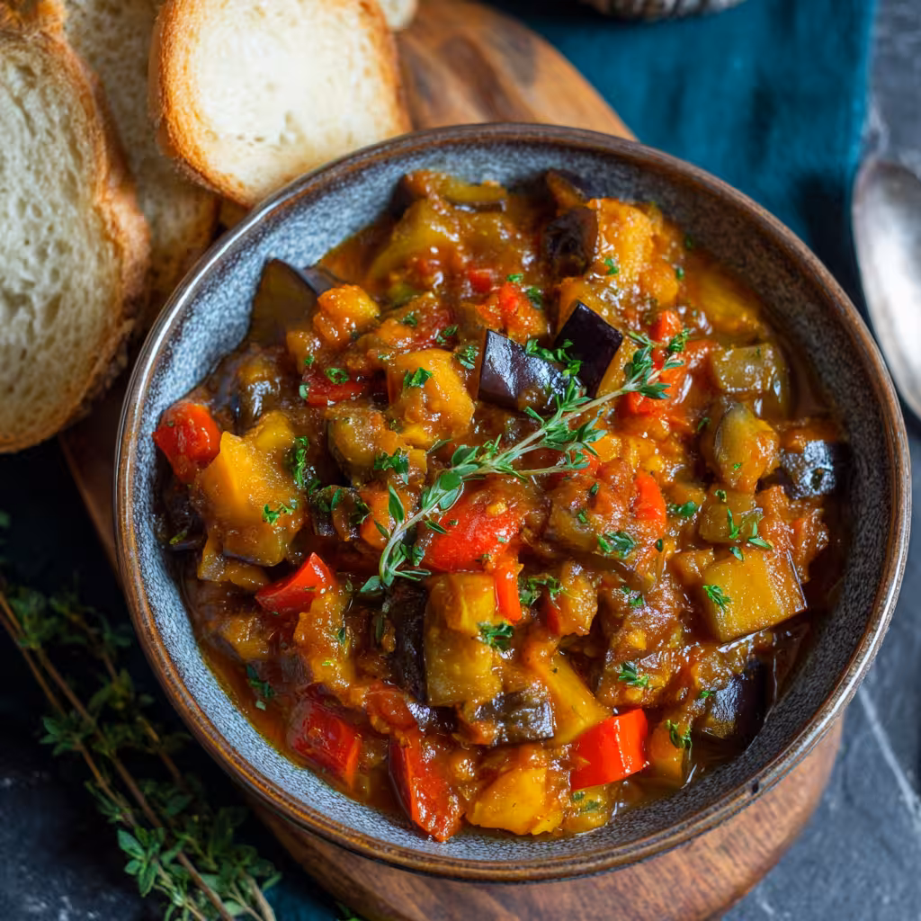 Eggplant and Bell Pepper Stew