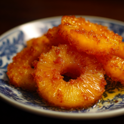 Fried pineapple