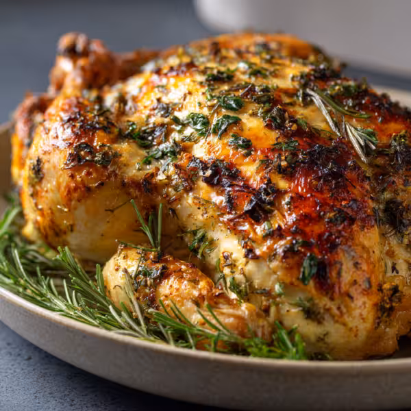 Herb Garlic Roasted Chicken