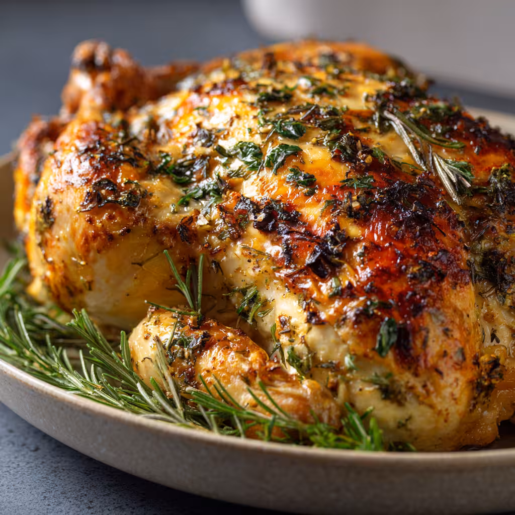 Herb Garlic Roasted Chicken