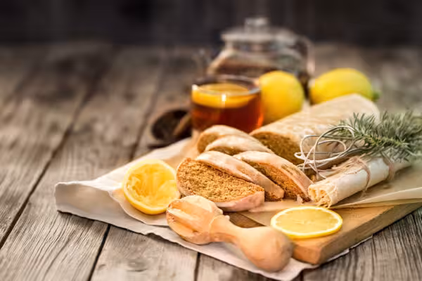 Lemon Almond Biscotti