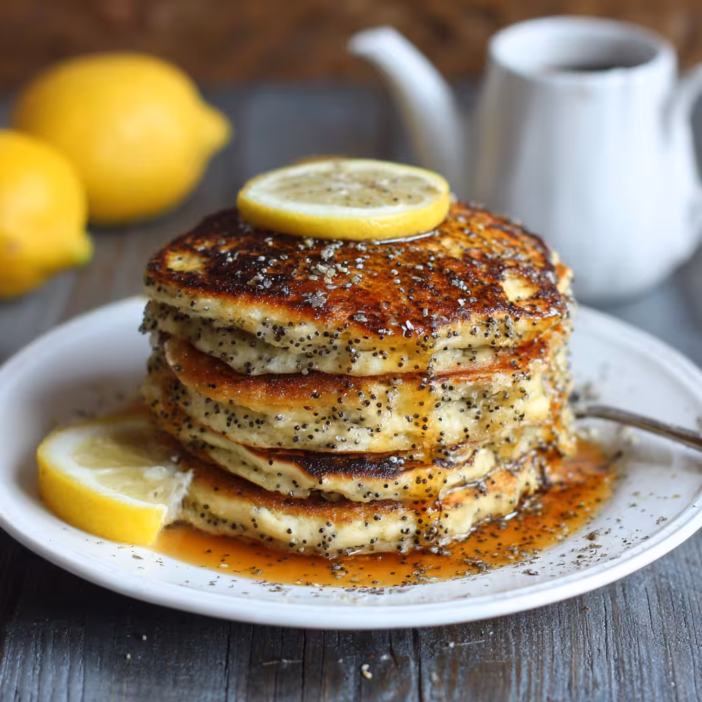 Lemon Poppy Seed Pancakes