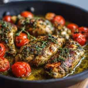 One-Pan Pesto Chicken