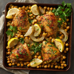 Sheet Pan Chicken and Chickpeas