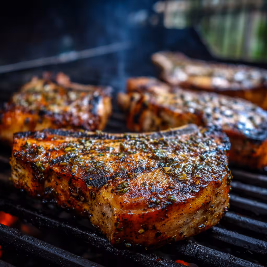 Smoky Grilled Pork Chops