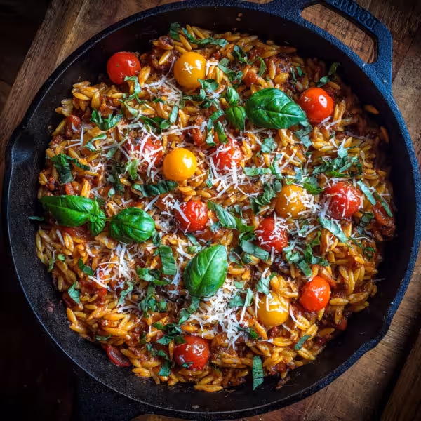 Tomato and Rice Pasta Dish