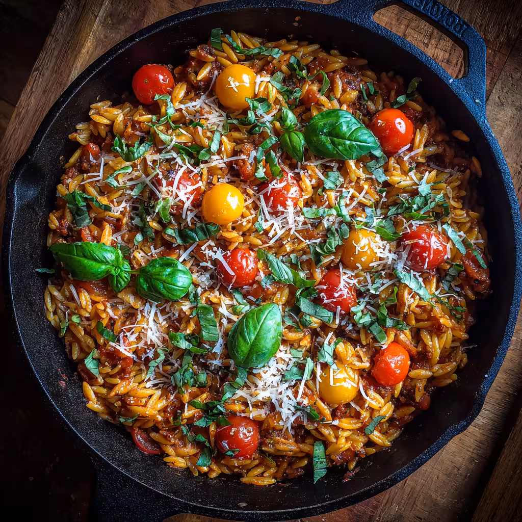 Tomato and Rice Pasta Dish