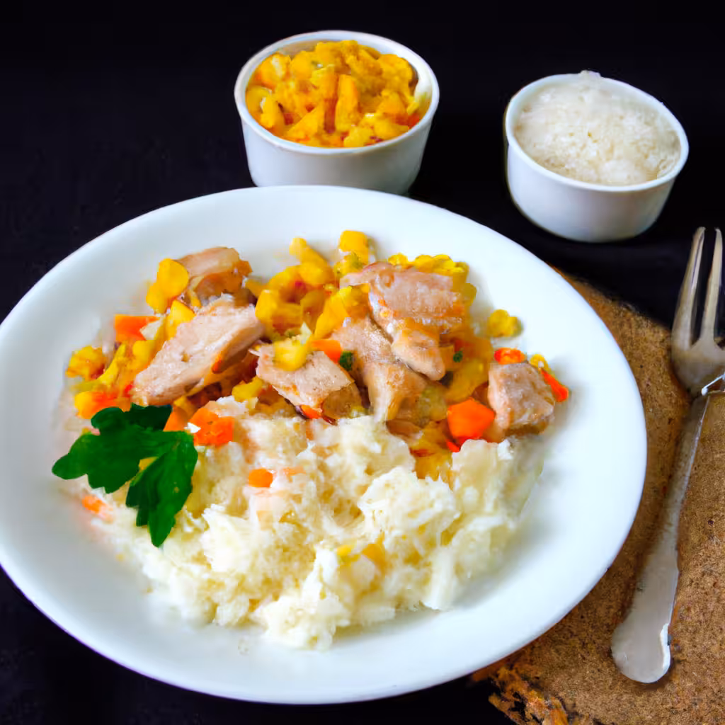 Creamy Pork and Rice with Vegetables