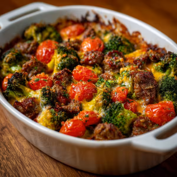 Beef and Broccoli Tomato Bake