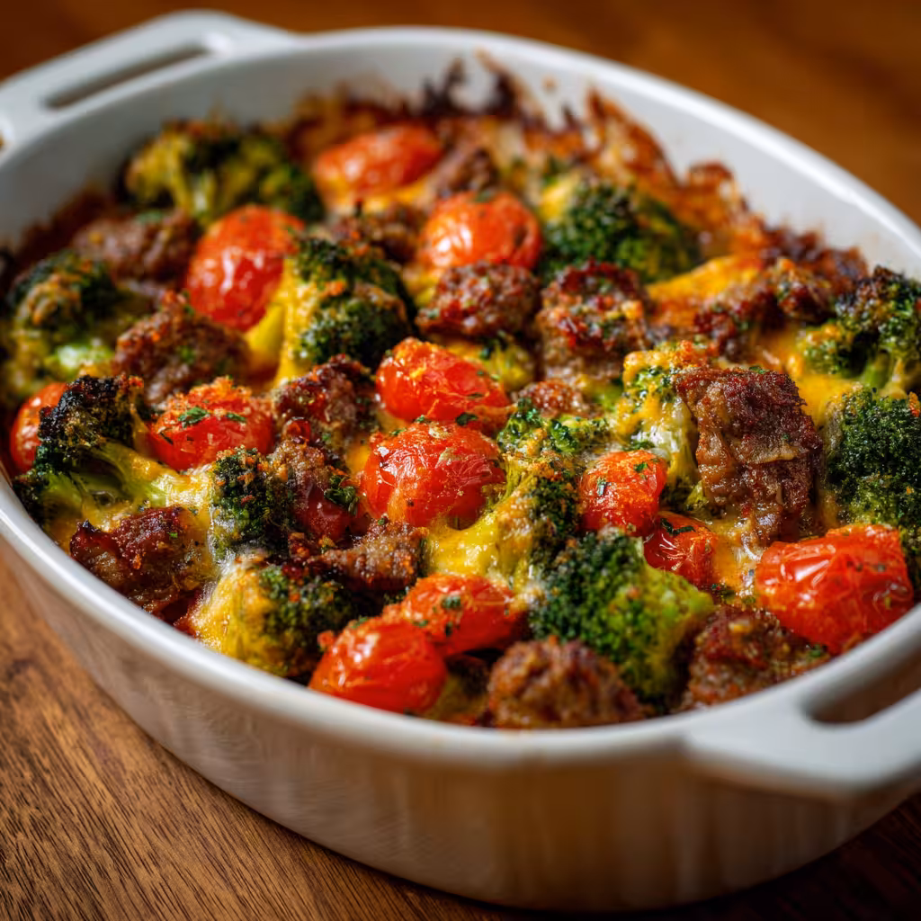 Beef and Broccoli Tomato Bake