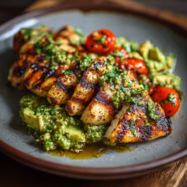 Grilled Chicken with Avocado Pesto