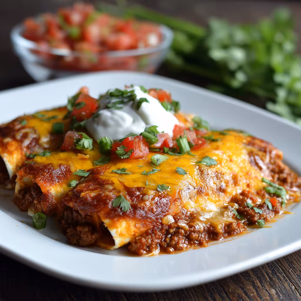 Ground Turkey Enchiladas