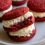 Red Velvet Cookie Ice Cream Sandwiches